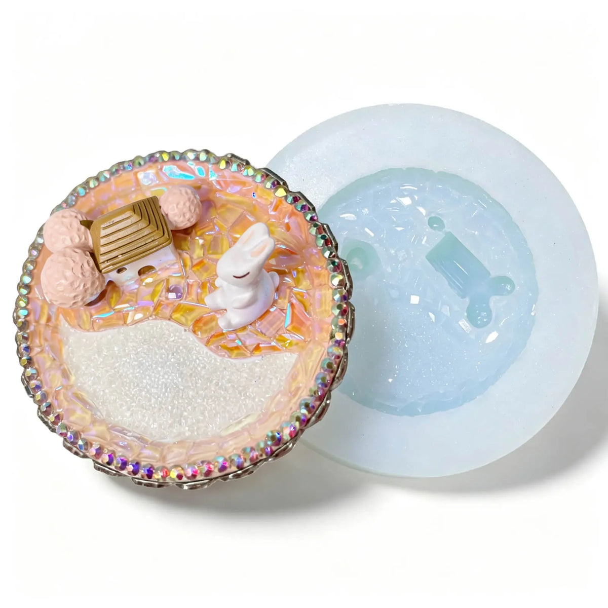 rabbit-animal-scene-round-resin-dish-with-silicone-mold