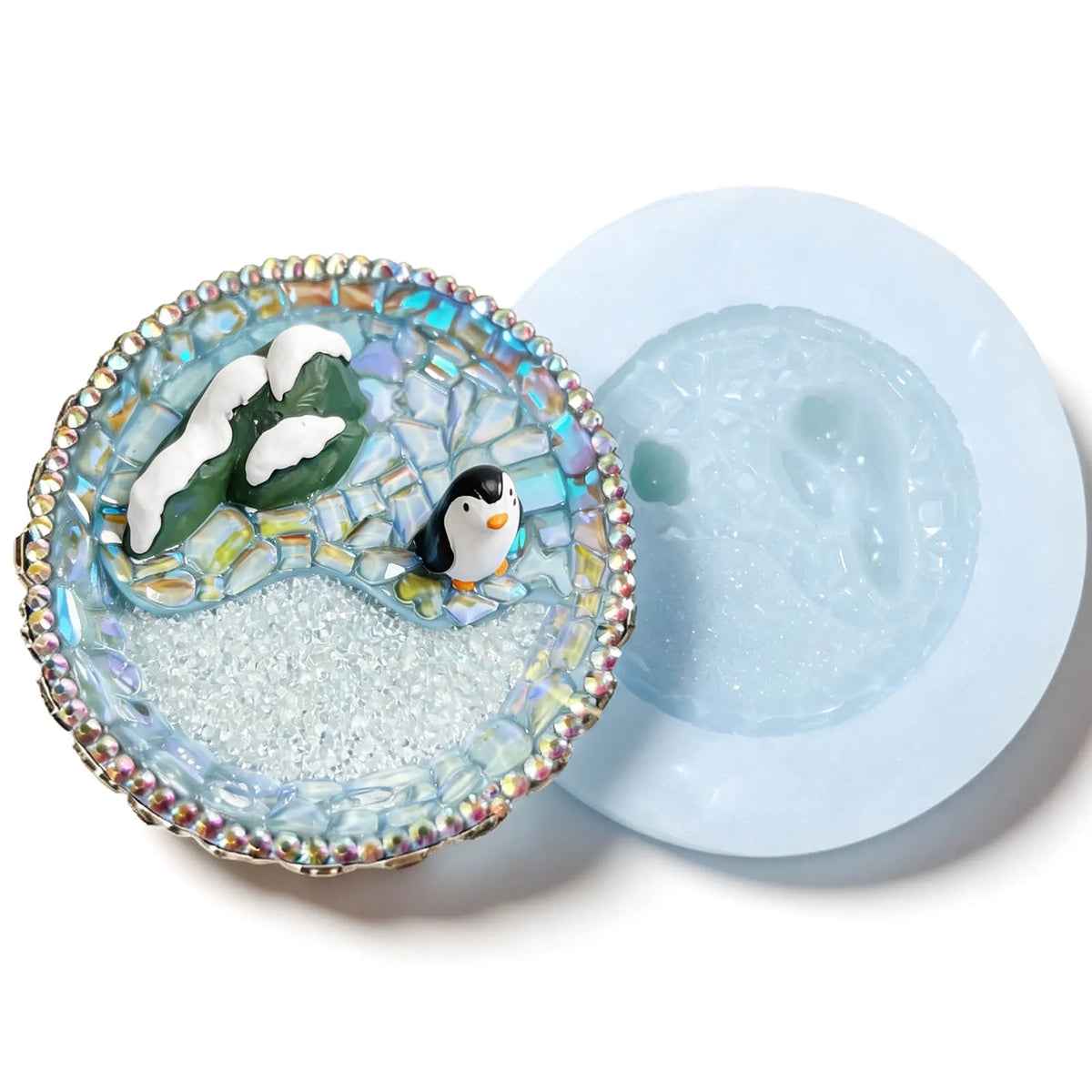 winter-animal-scene-round-resin-dish-with-silicone-mold