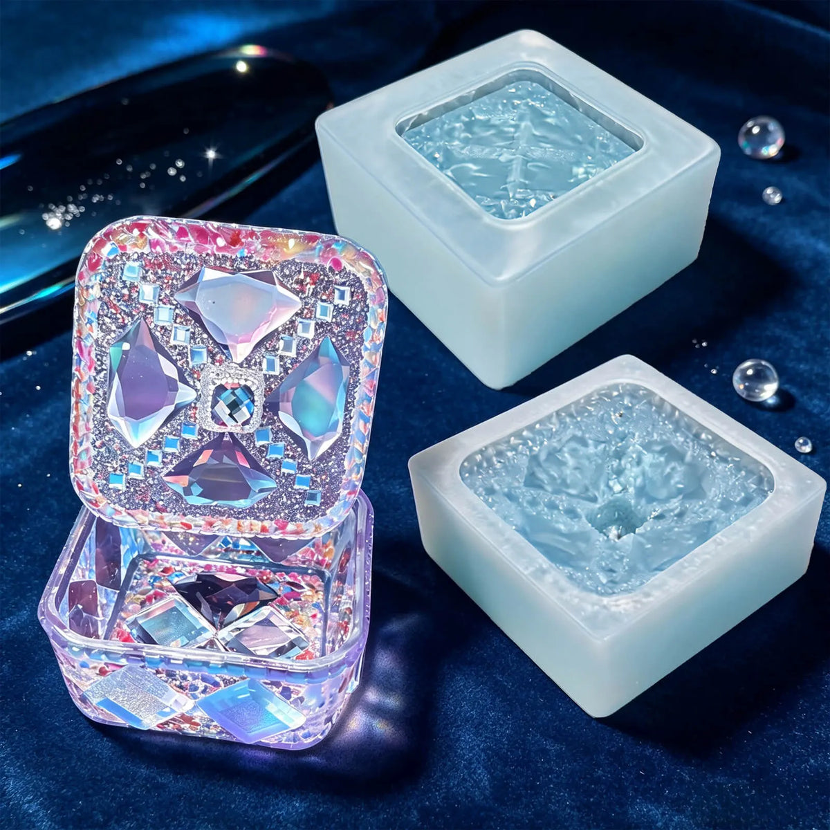 jewelry-box-silicone-resin-mold-with-colorful-finished-pieces