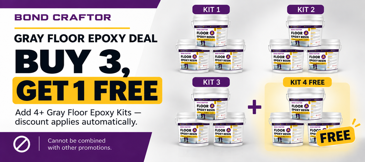 Clear Floor Epoxy Resin for Garages, Basements &amp; Warehouses