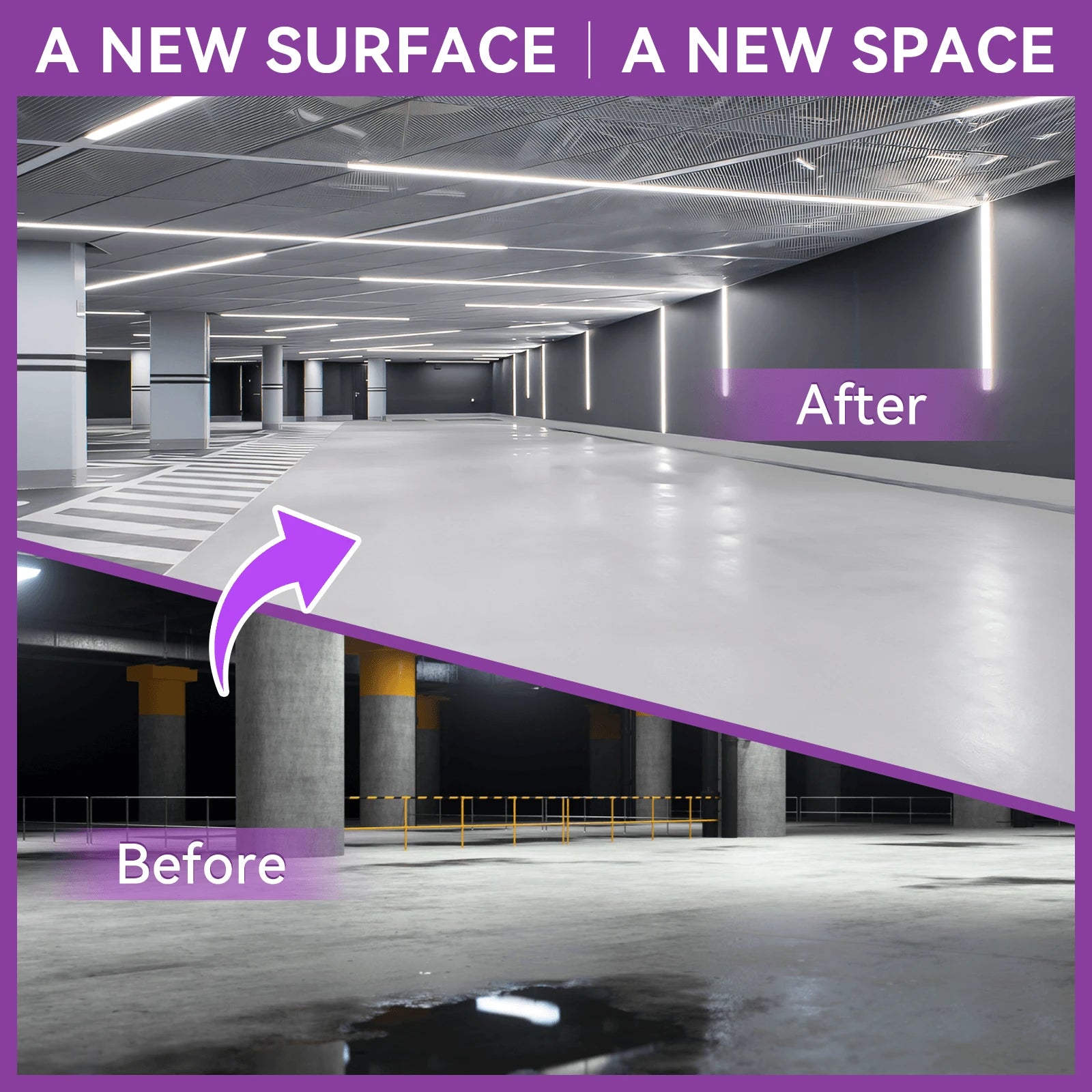 Grey | High-Gloss Epoxy Resin for Driveways, Workshops, Showrooms, Industrial Floors