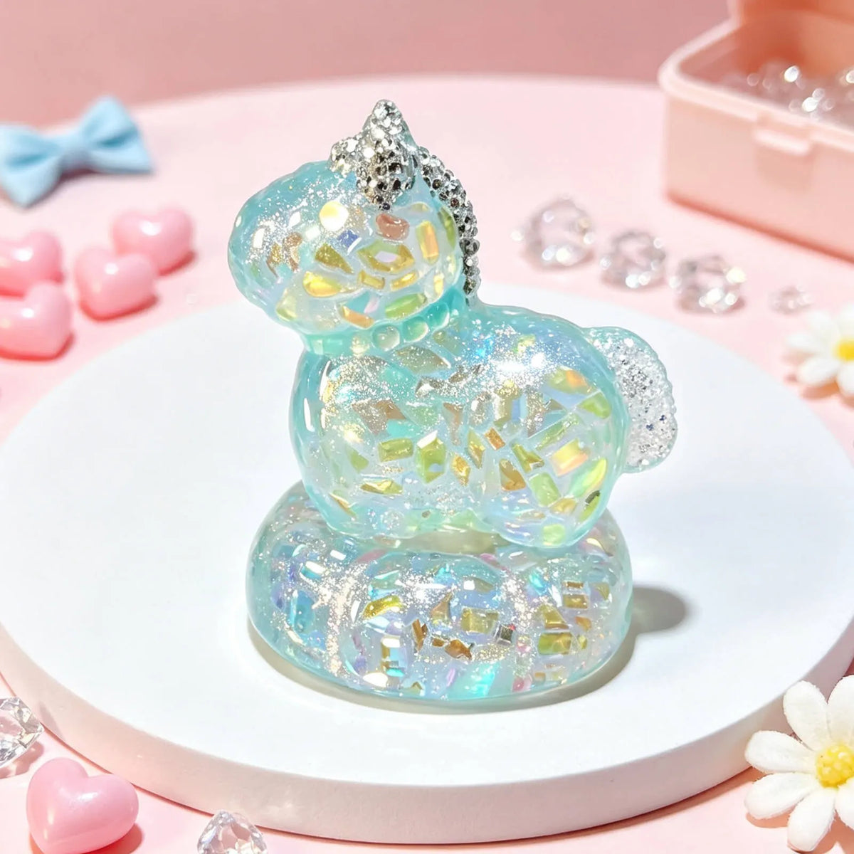 carousel-horse-epoxy-resin-craft-with-decorative-base