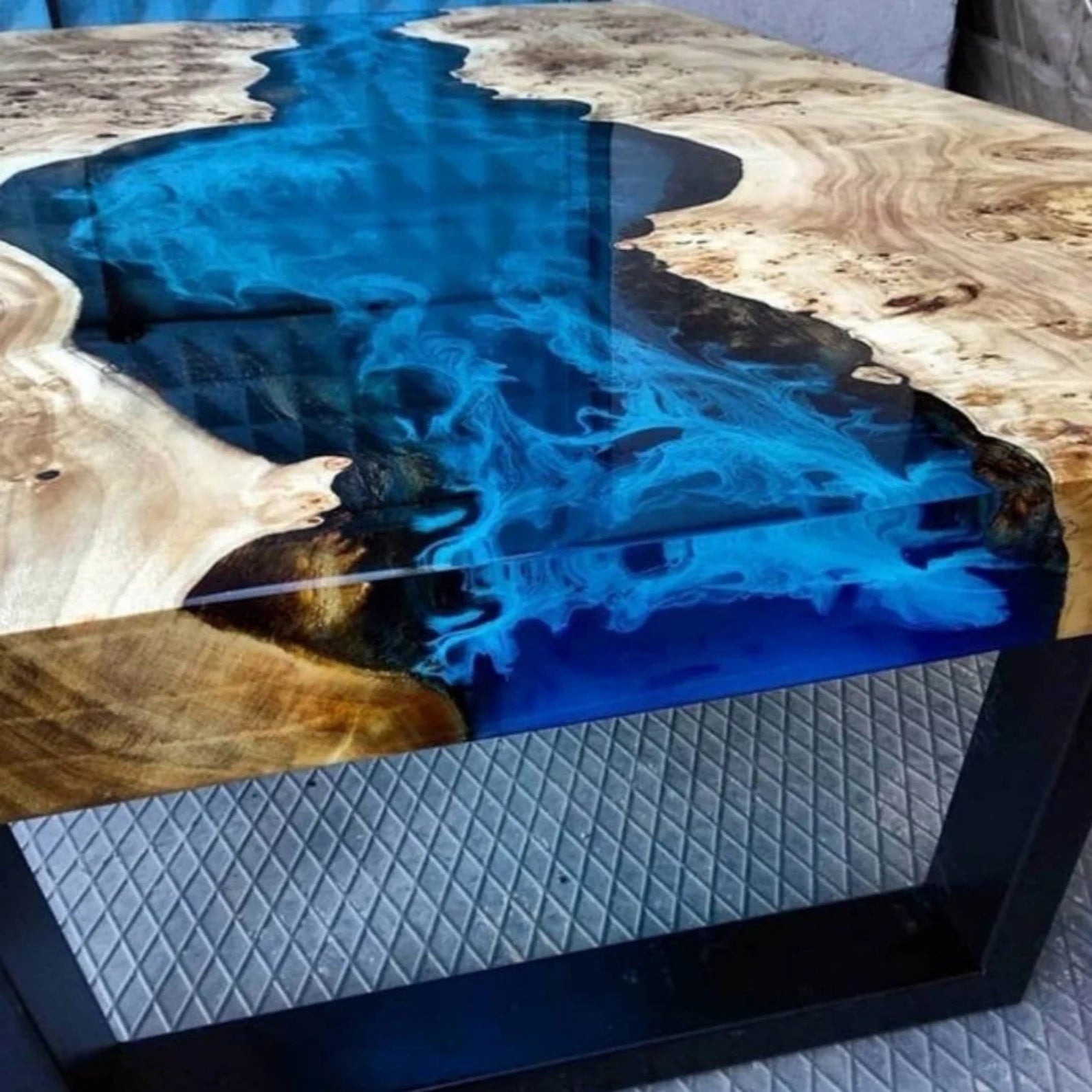 "Poured over 2 inches deep in one go, cured flawlessly. Love this epoxy!"
