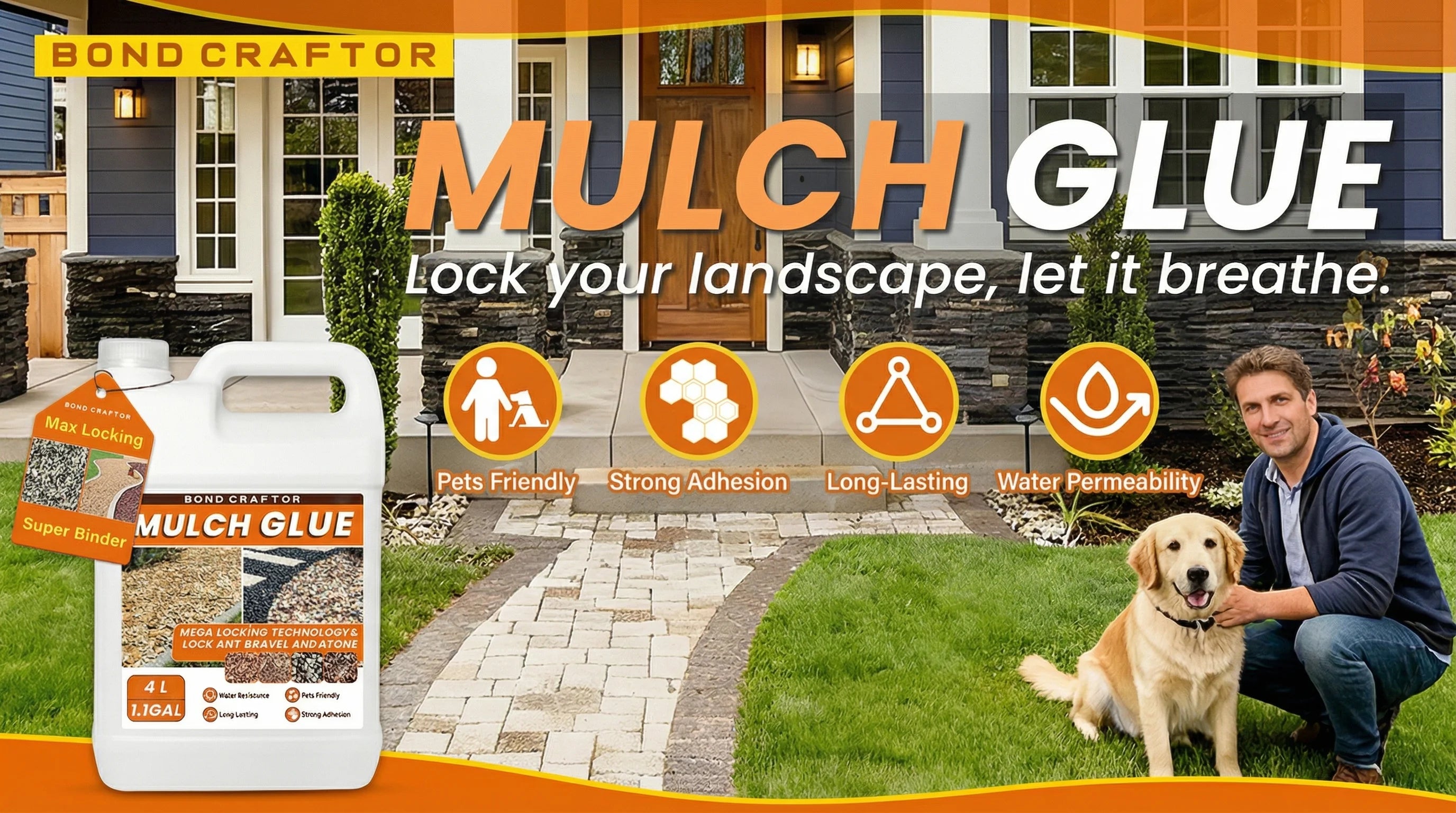 Mulch glue a plus 1