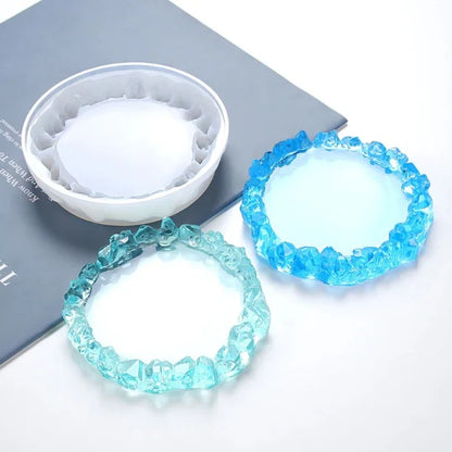 DIY Crystal Edge Silicone Resin Coaster Mold