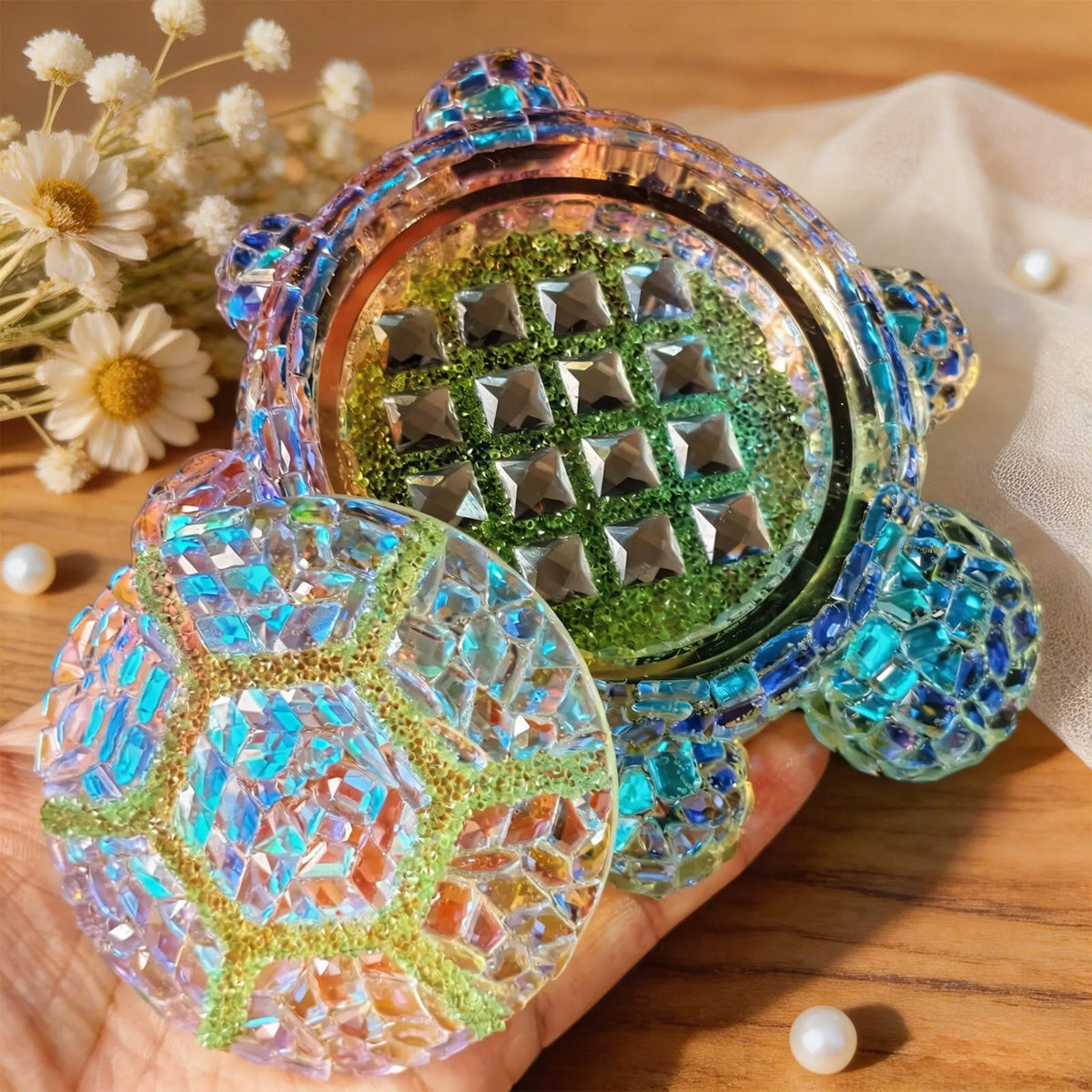 turtle-resin-trinket-dish-with-removable-shell-lid